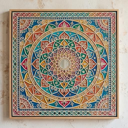 Lippan Mirror Work by Rachna Saxena